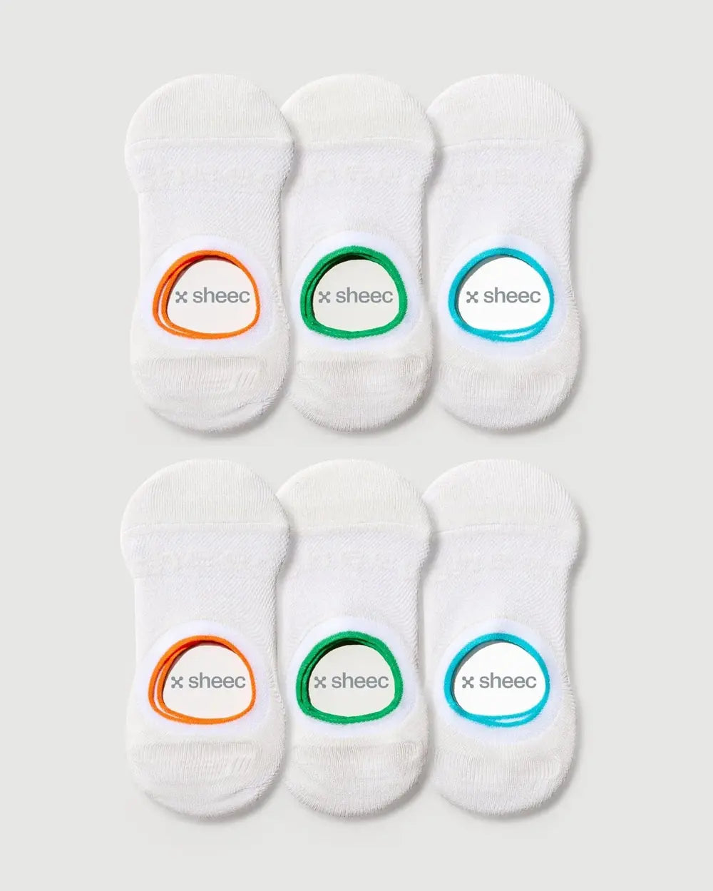Active Mid-cut No-show Socks | Mesh Top | 6 Pair Multipack
