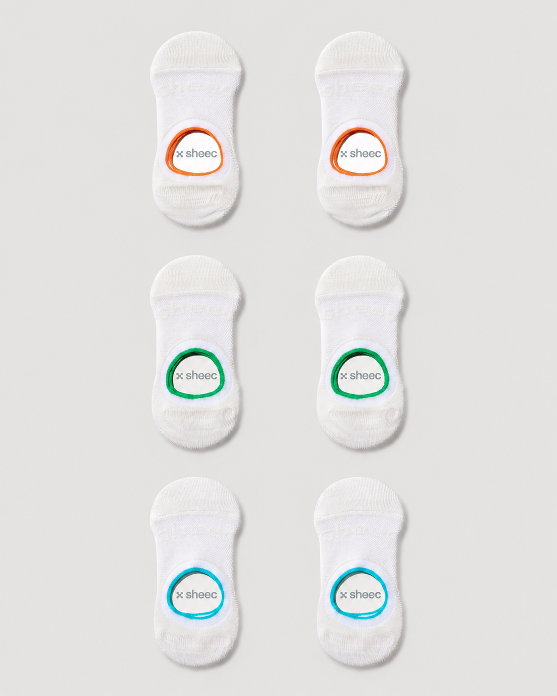 Active Mid-cut No-show Socks | Mesh Top | 6 Pair Multipack