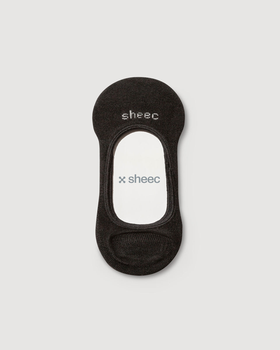 Black Extra Low Cut Socks | Ultra Low No-Show Socks | Active | Sheec