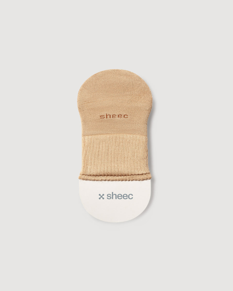 Super Soft Toe Cover Half Socks | BEIGE