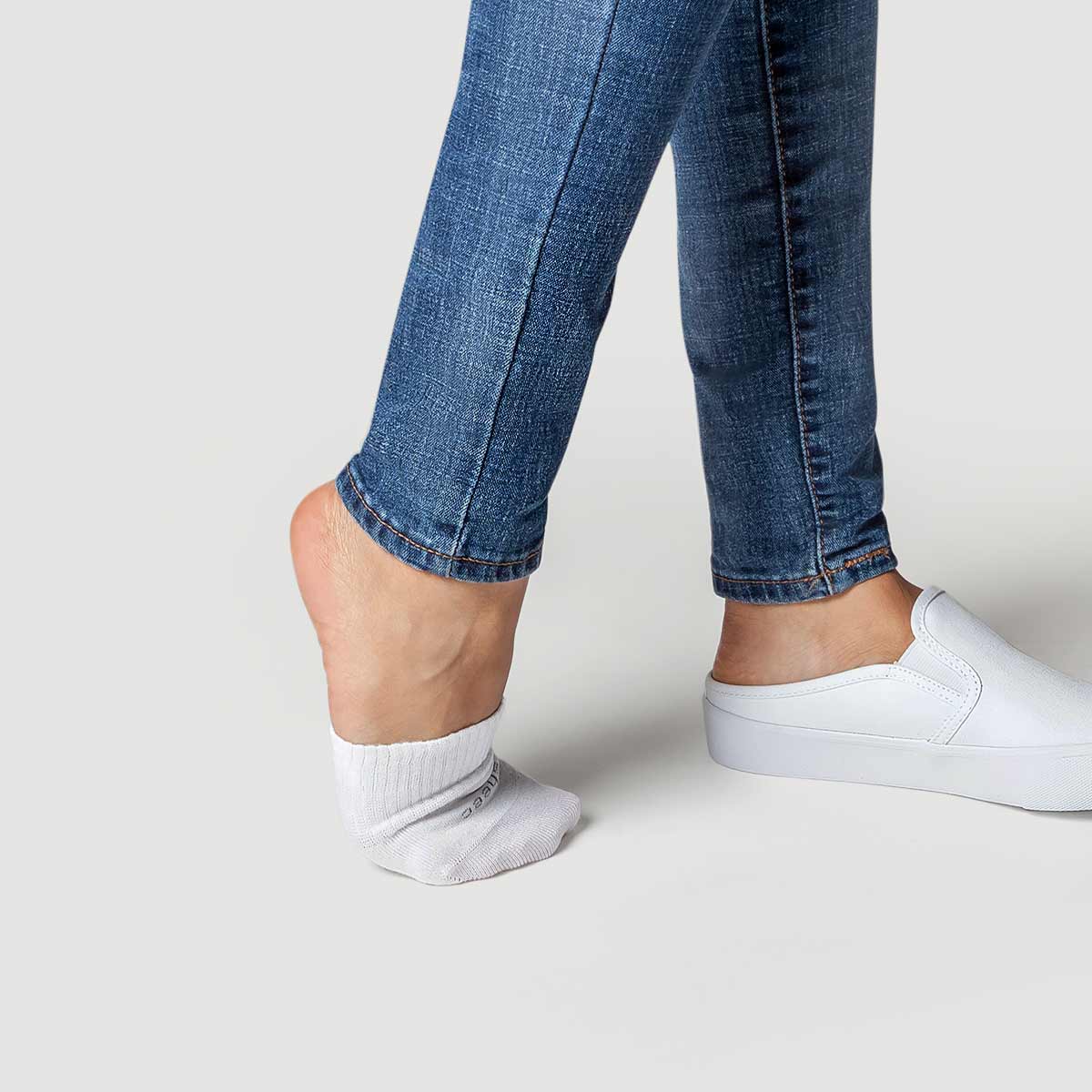 Super Soft Toe Cover Half Socks | WHITE