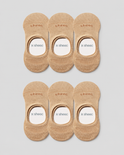 Active Low-cut No Show Socks | Beige 6-Pair Multipack