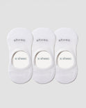 Active Low-cut No Show Socks | White 3-Pair Multipack