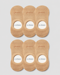 Active Mid-cut No Show Socks | Beige 6-Pair Multipack