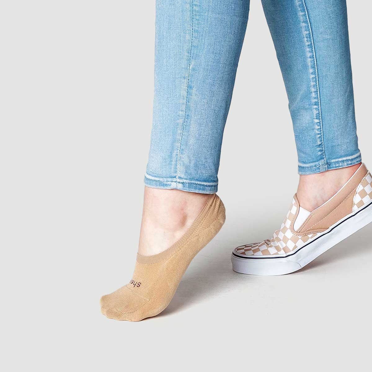 Active Mid-cut No Show Socks | BEIGE