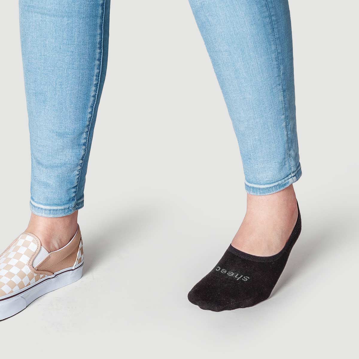 Active Mid-cut No Show Socks | BLACK