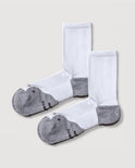 ComFits Compression Crew Socks | White 2-Pair Multipack