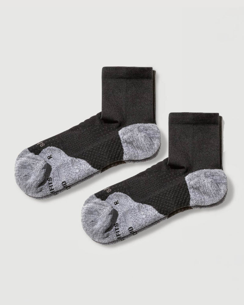 ComFits Compression Quarter Socks | Black 2-Pair Multipack
