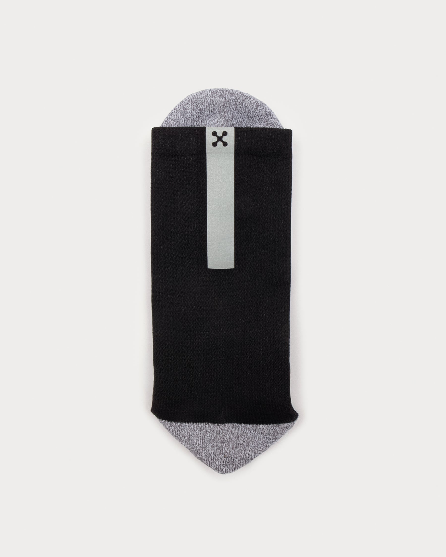Daybreak – Reflective Compression Crew Socks | BLACK