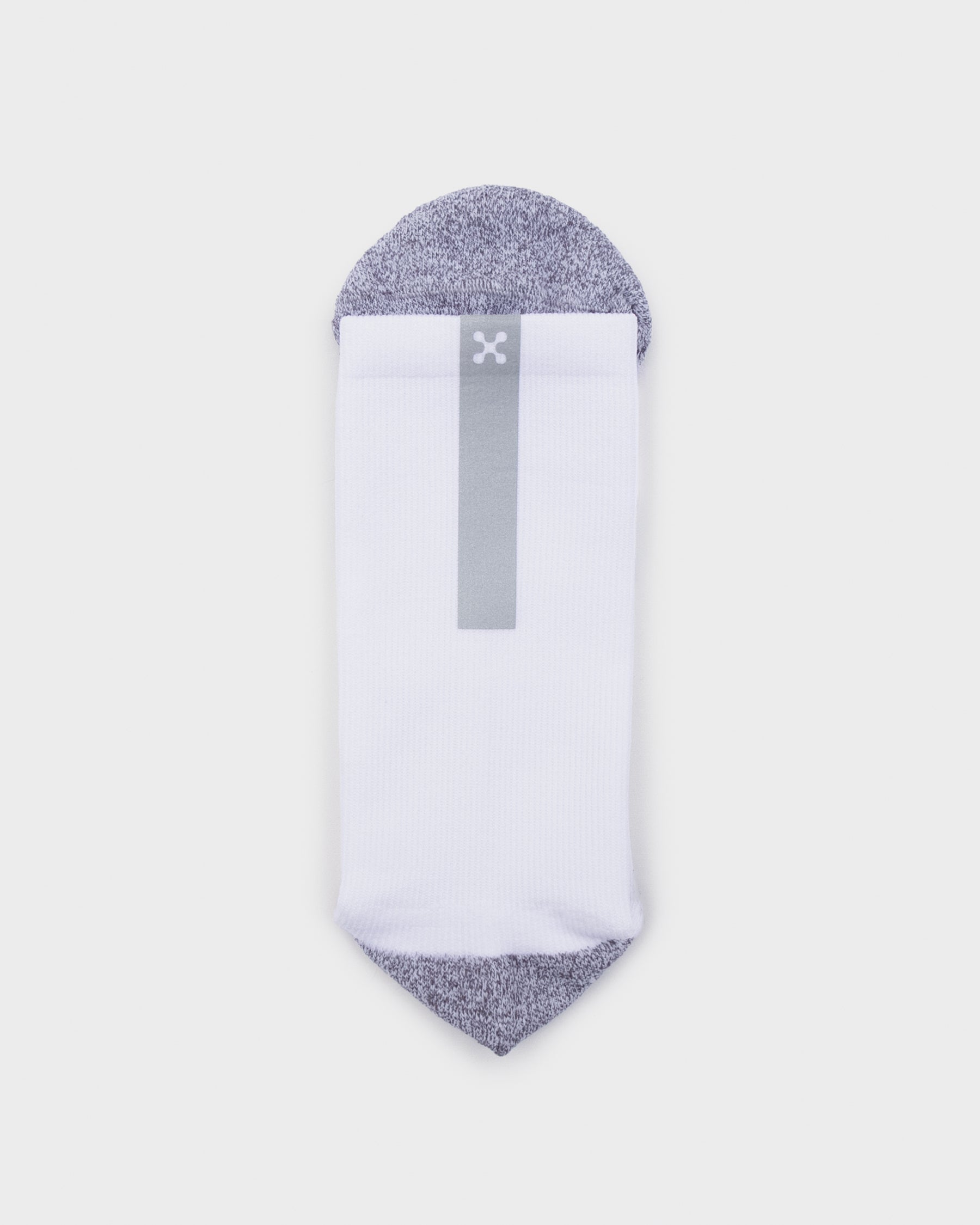 Daybreak – Reflective Compression Crew Socks | WHITE