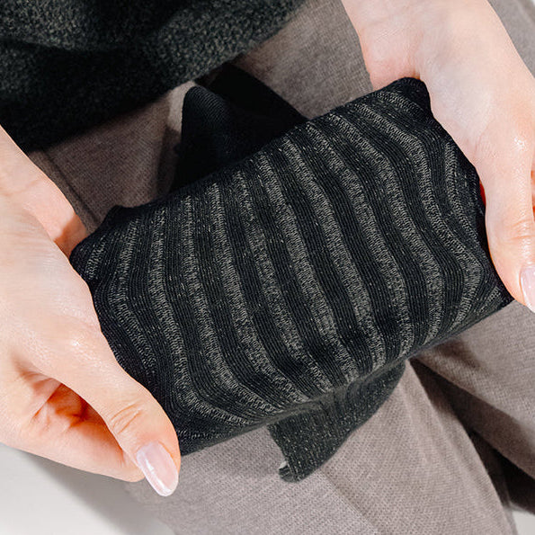 Everywear Crew Socks | BLACK Two-tone 6 Pair Gift Box