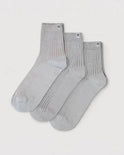 Everywear Refined Ankle Socks | GRAY Two-tone Combo 3 Pairs