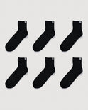 Everywear Refined Ankle Socks | Black 6-Pair Multipack