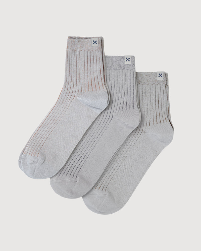 Everywear Refined Ribbed Socks | Gray Two-tone 6-Pair Bundle Gift Box