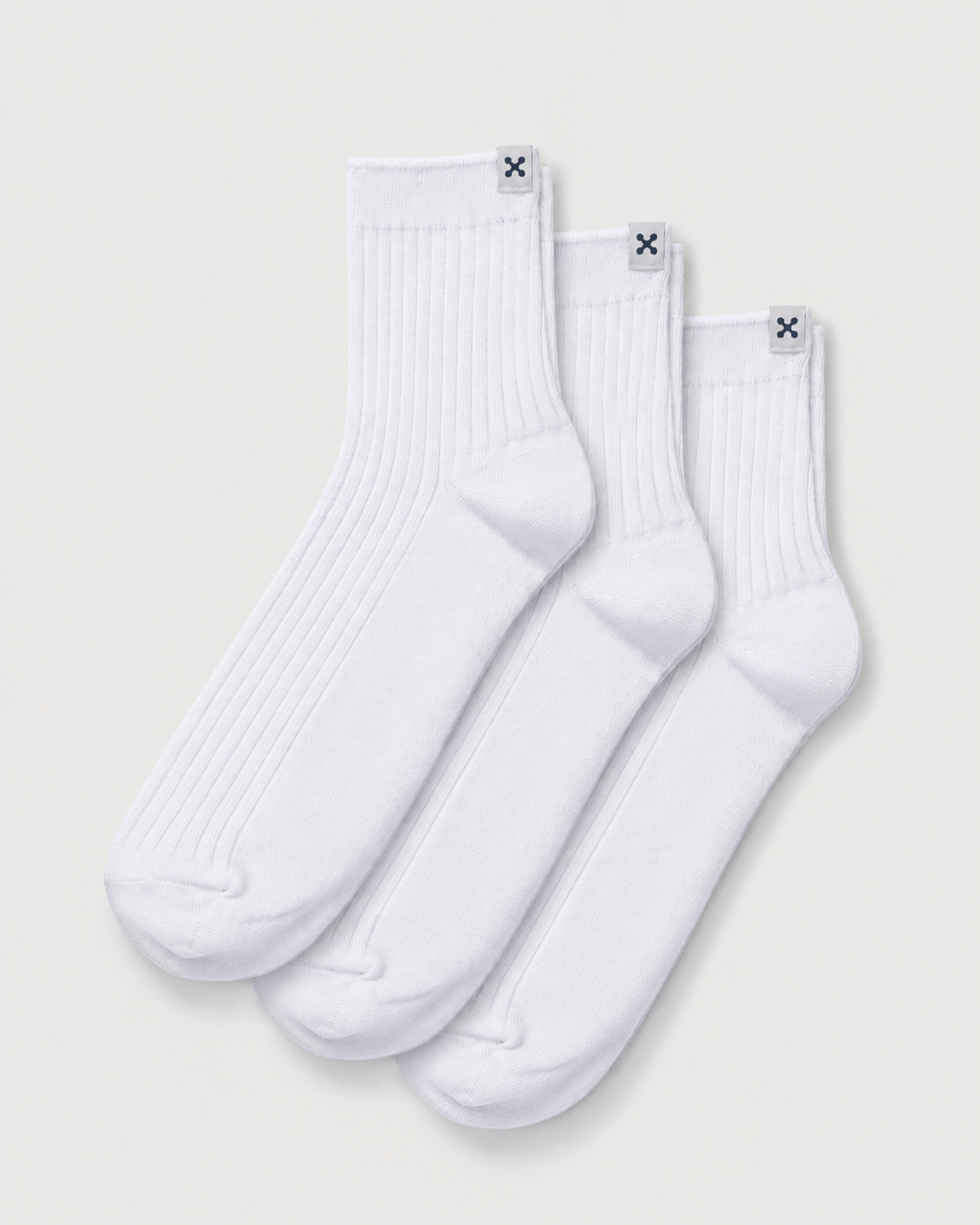 Everywear Refined Ankle Socks | White 3-Pair Multipack