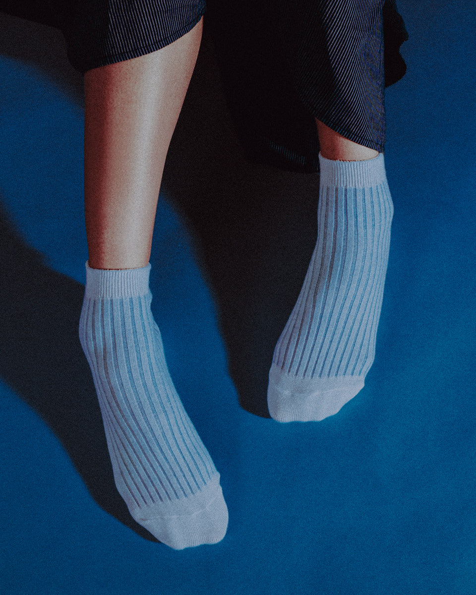 Everywear Refined Ankle Socks | WHITE Two-tone Combo 3 Pairs