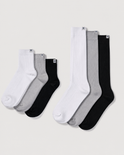 Everywear Refined Ankle & Crew Socks | Combo 6-Pair Multipack