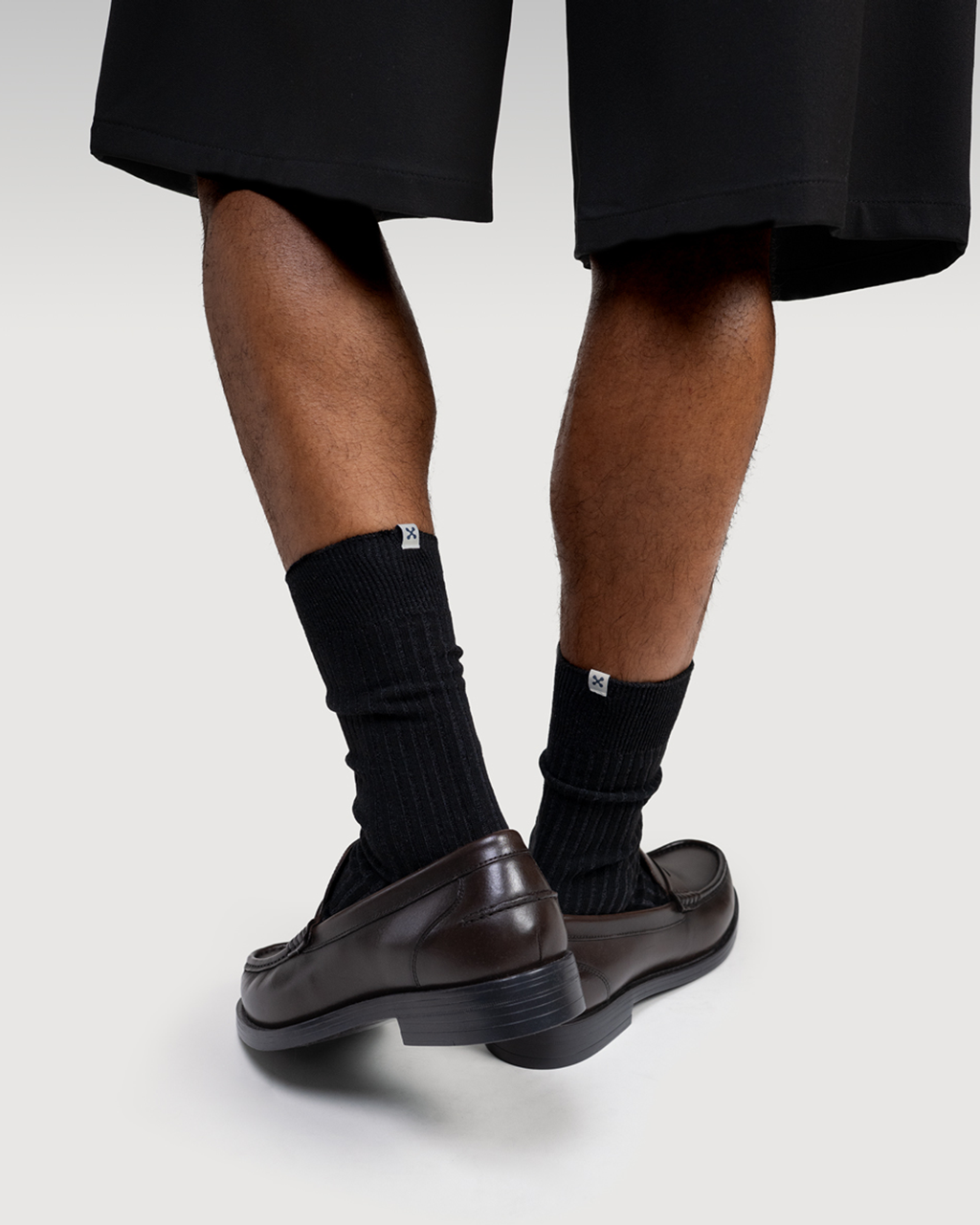 Everywear Refined Crew Socks | BLACK x GRAY
