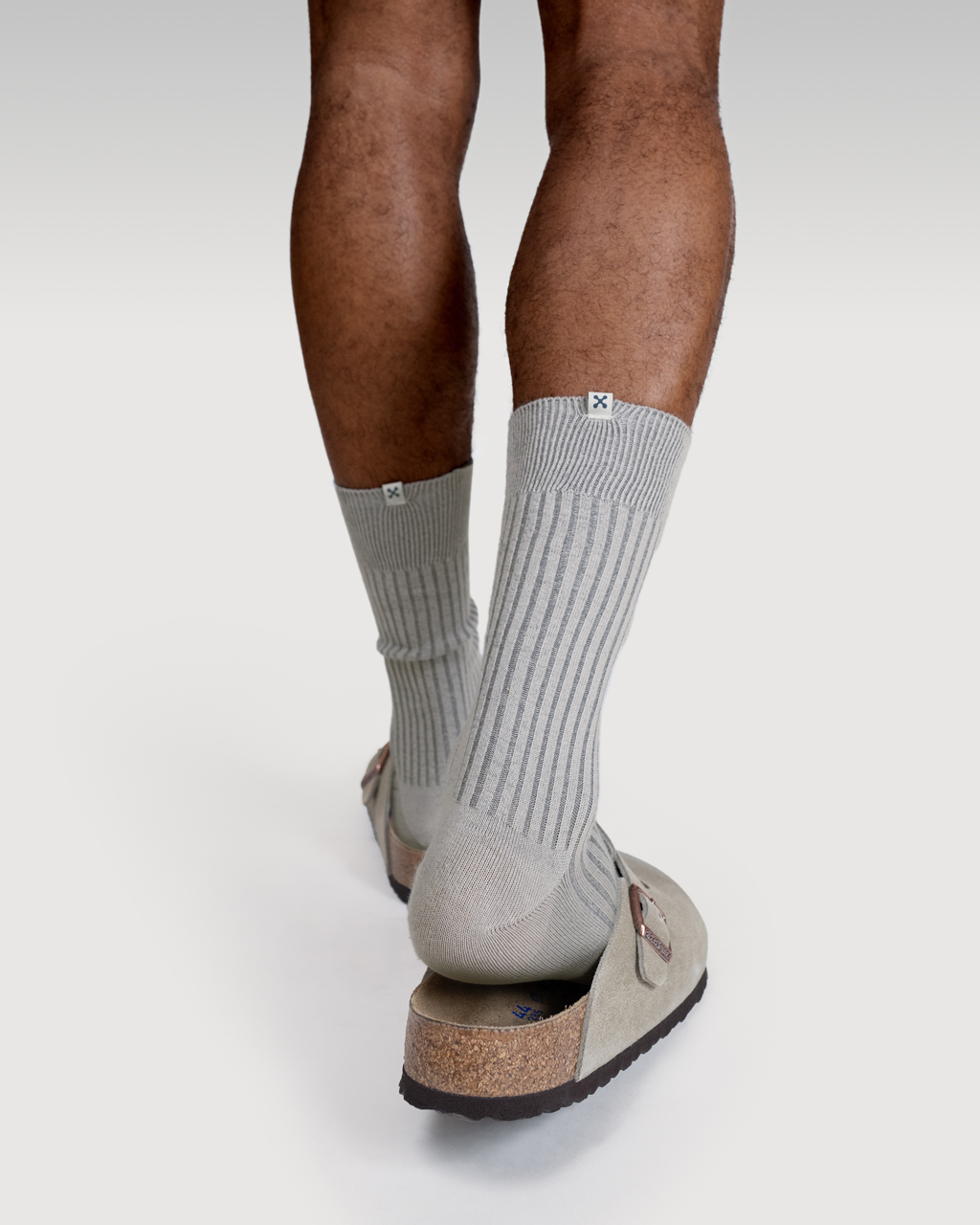 Everywear Refined Crew Socks | GRAY x LIGHT GRAY