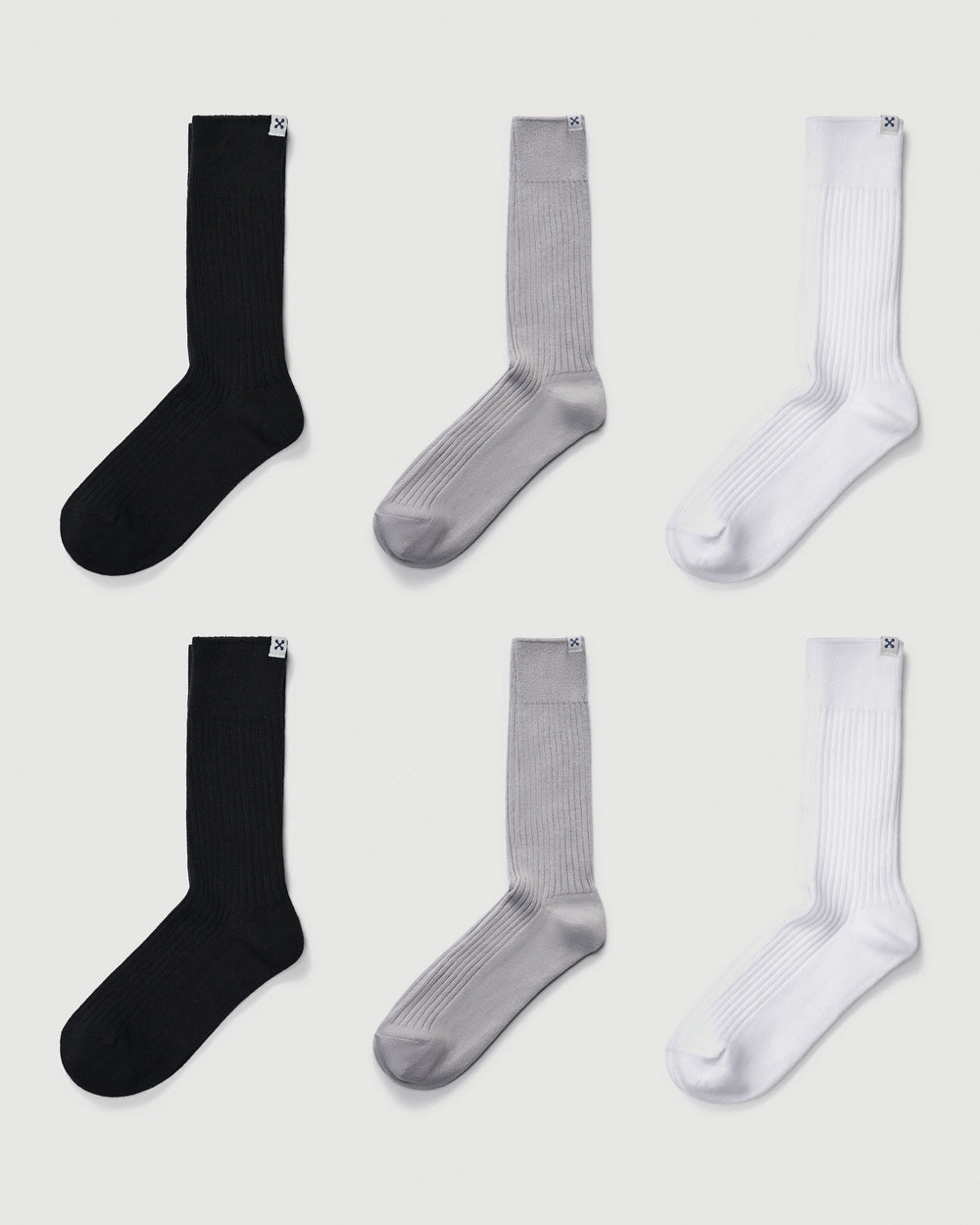Everywear Refined Crew Socks | Combo 6-Pair Multipack