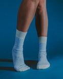Everywear Refined Crew Socks | WHITE x BLUE