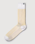 Everywear Refined Crew Socks | WHITE x YELLOW