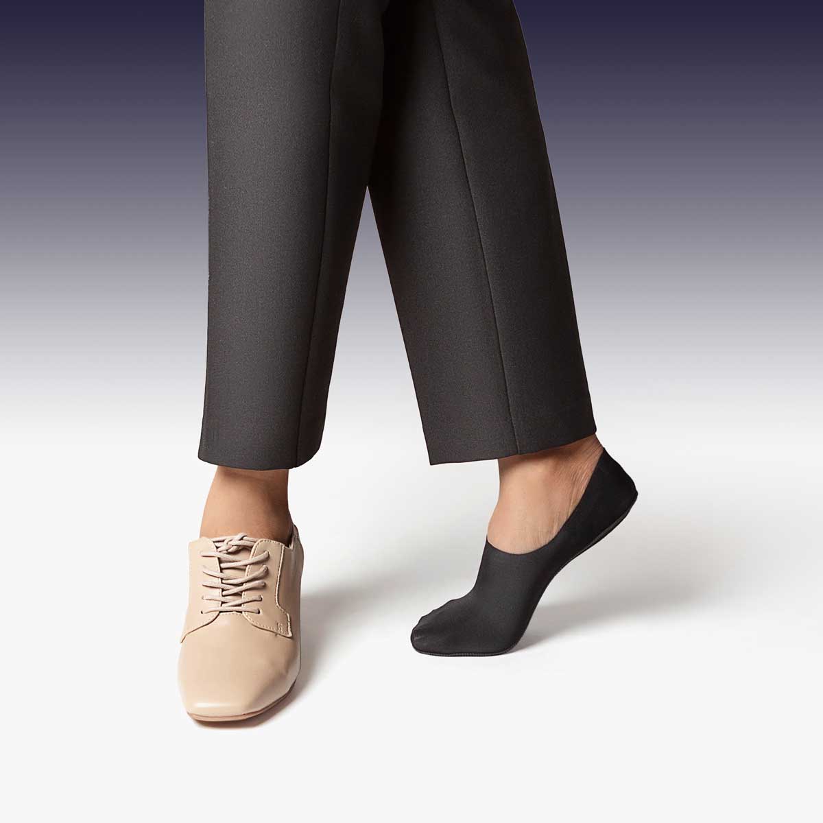 No-Show Black Dress Socks