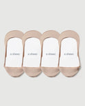 Secret Ultra Low-cut No Show Socks | Cream 4-Pair Multipack