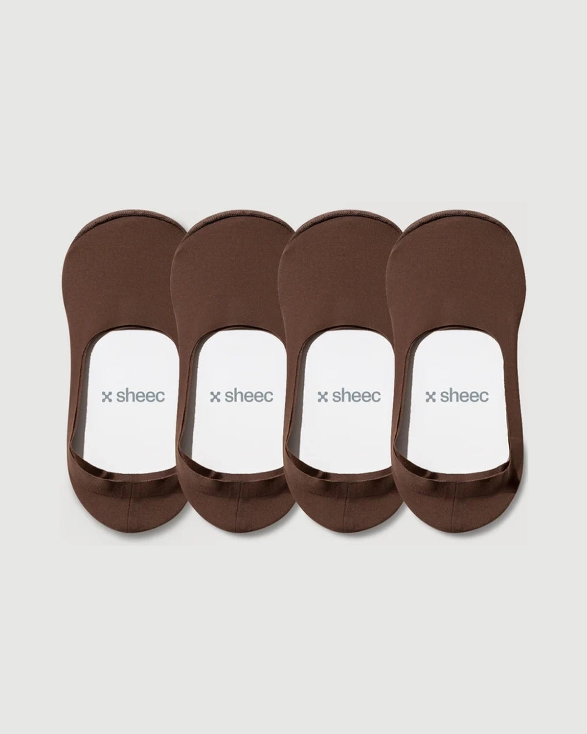 Secret Mid-cut No Show Socks | Brown 4-Pair Multipack
