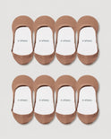 Secret Low-cut No Show Socks | Tan 8-Pair Multipack