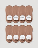 Secret High-cut No Show Socks | Tan 8-Pair Multipack
