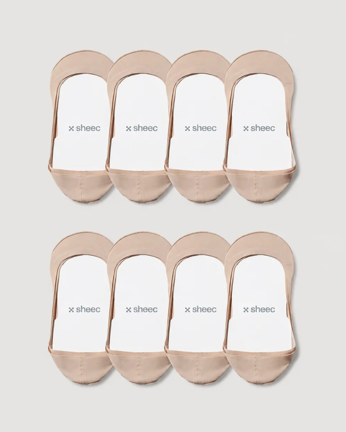 Secret Ultra Low-cut No Show Socks | Cream 8-Pair Multipack