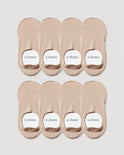 Secret High-cut No Show Socks | Cream 8-Pair Multipack