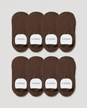 Secret High-cut No Show Socks | Brown 8-Pair Multipack