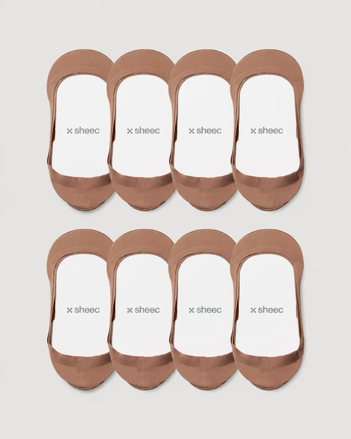 Secret Ultra Low-cut No Show Socks | Tan 8-Pair Multipack