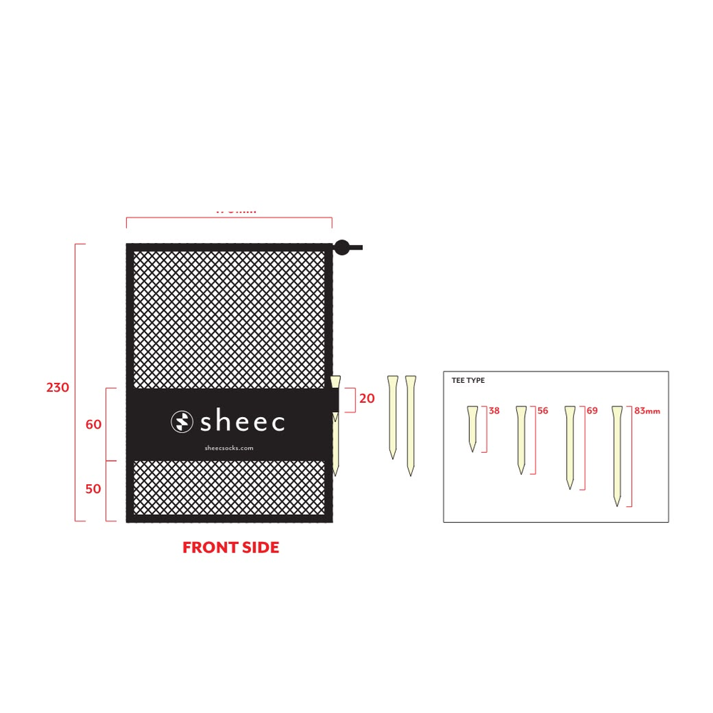 Golf Mesh Bag for Balls & Accessories 3-Count Multipack