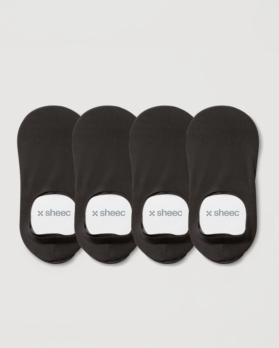 Secret High-cut No Show Socks | Black 4-Pair Multipack