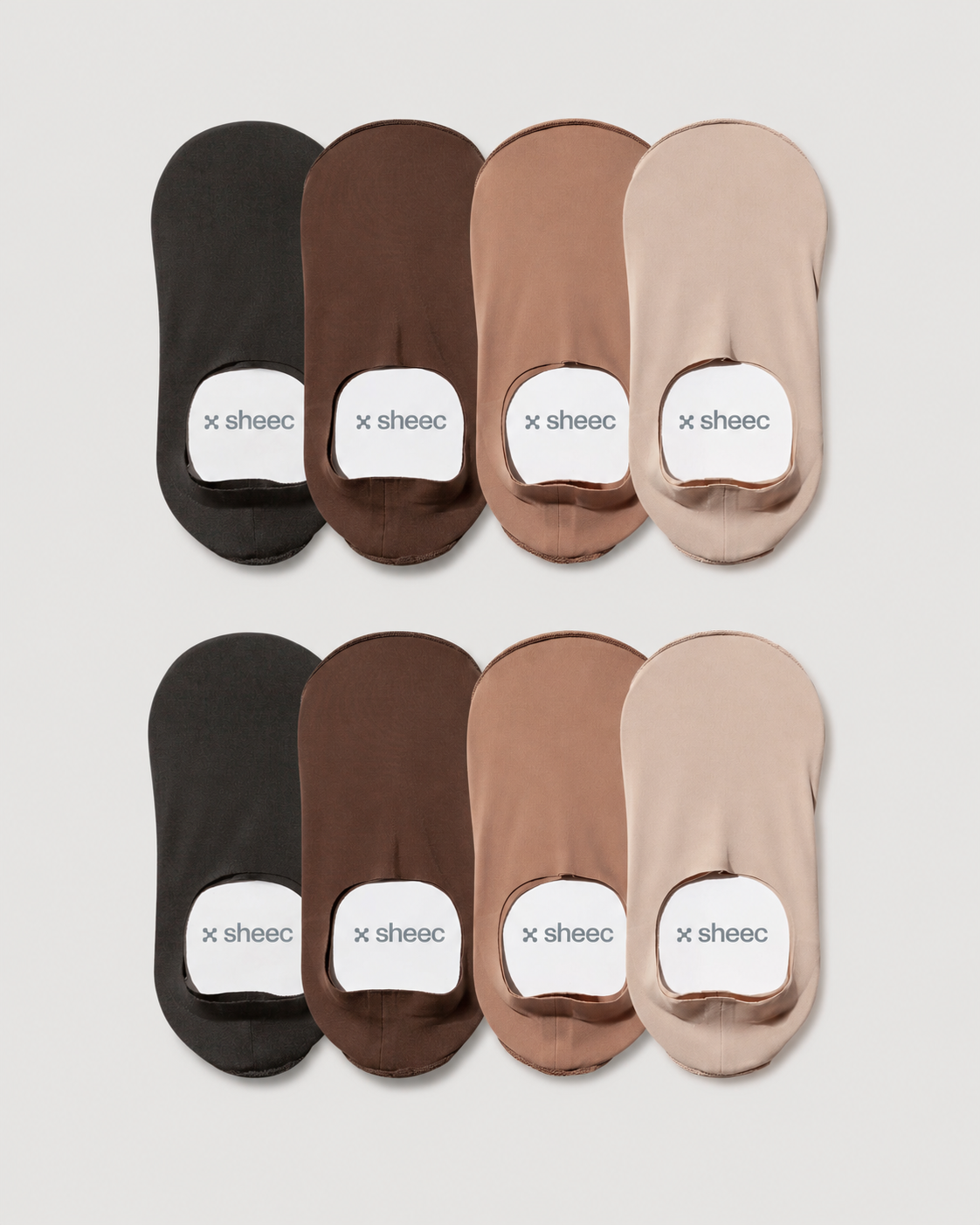 Secret High-cut No Show Socks | 4 Colors 8-Pair Multipack