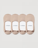 Secret Mid-cut No Show Socks | Cream 4-Pair Multipack