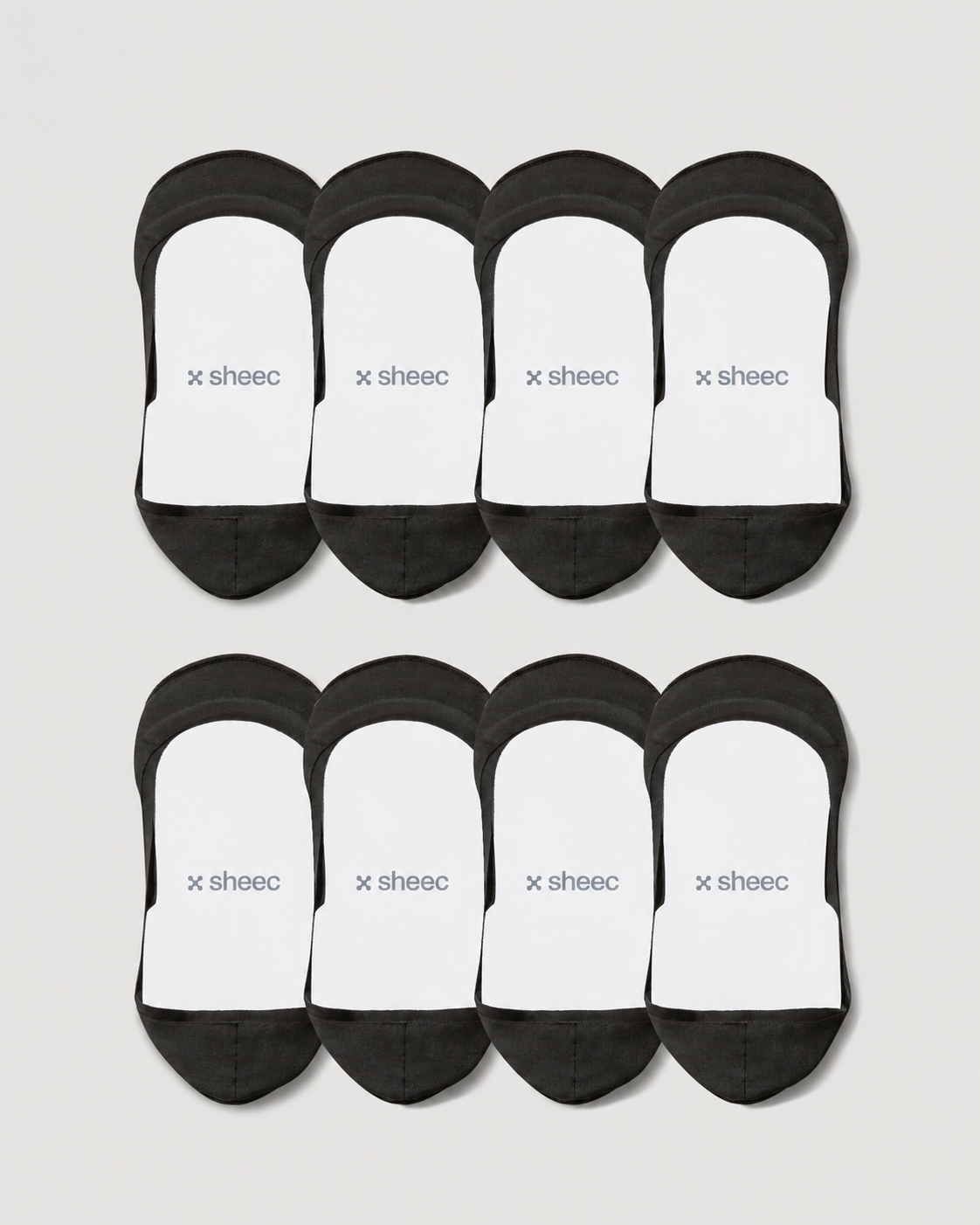Secret Ultra Low-cut No Show Socks | Black 8-Pair Multipack