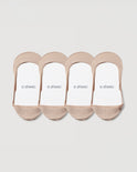 Secret Ultra Low-cut No Show Socks | Cream 4-Pair Multipack