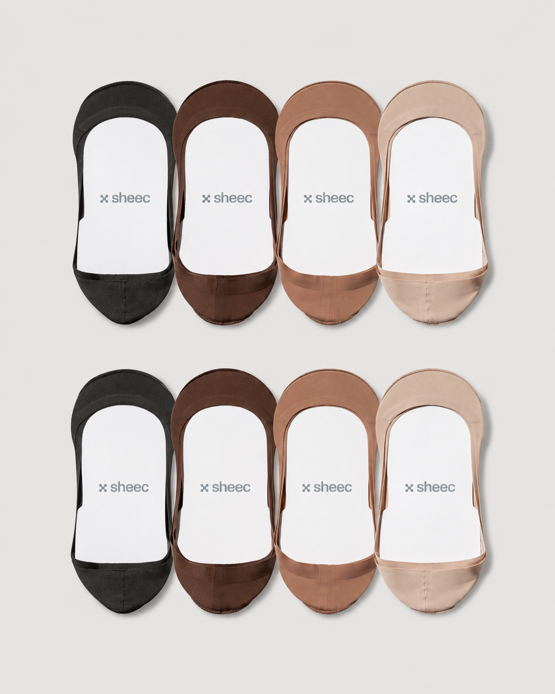 Secret Ultra Low-cut No Show Socks | 4 Colors 8-Pair Multipack