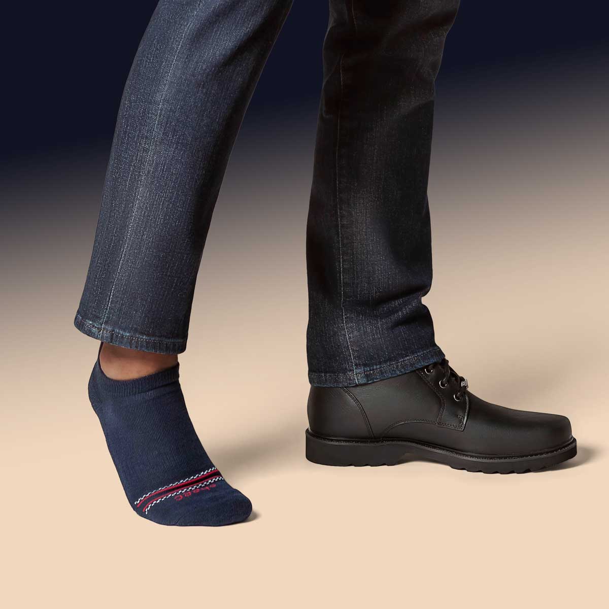 Merino Wool No Show Blister Tab | DARK NAVY