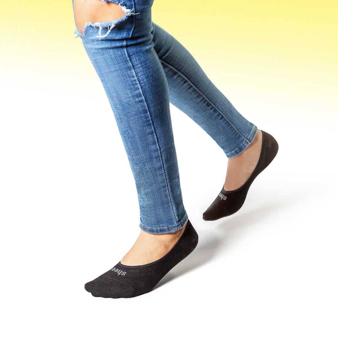 Black Extra Low Cut Socks | Ultra Low No-Show Socks | Active | Sheec ...