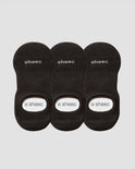 Active High-cut No Show Socks | Black 3-Pair Multipack