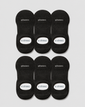 Active High-cut No Show Socks | Black 6-Pair Multipack