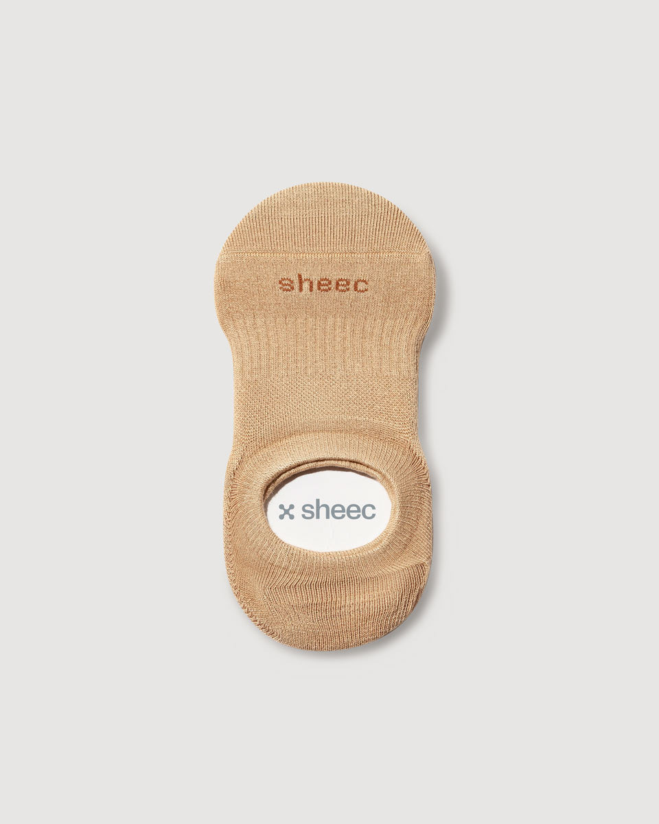 Active High-cut No Show Socks | BEIGE