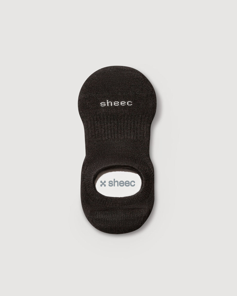 Active High-cut No Show Socks | BLACK
