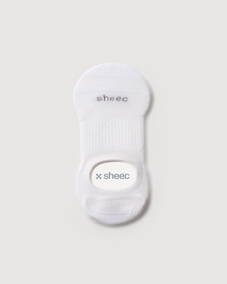 Active High-cut No Show Socks | WHITE