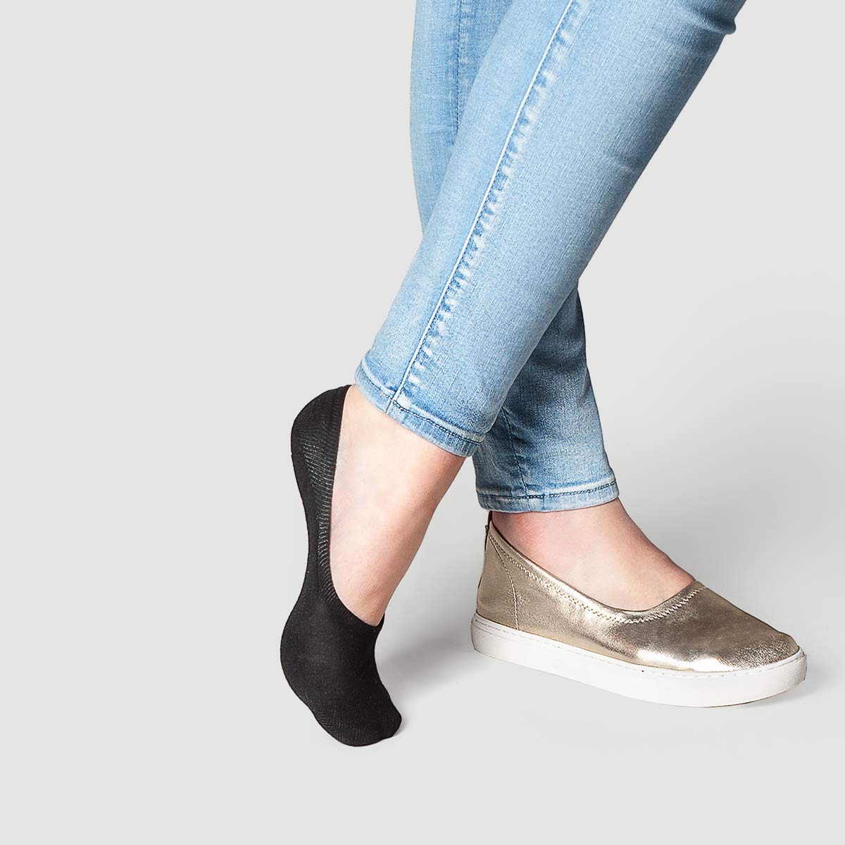 Active Low-cut No Show Socks | Black, Beige, White Multipack